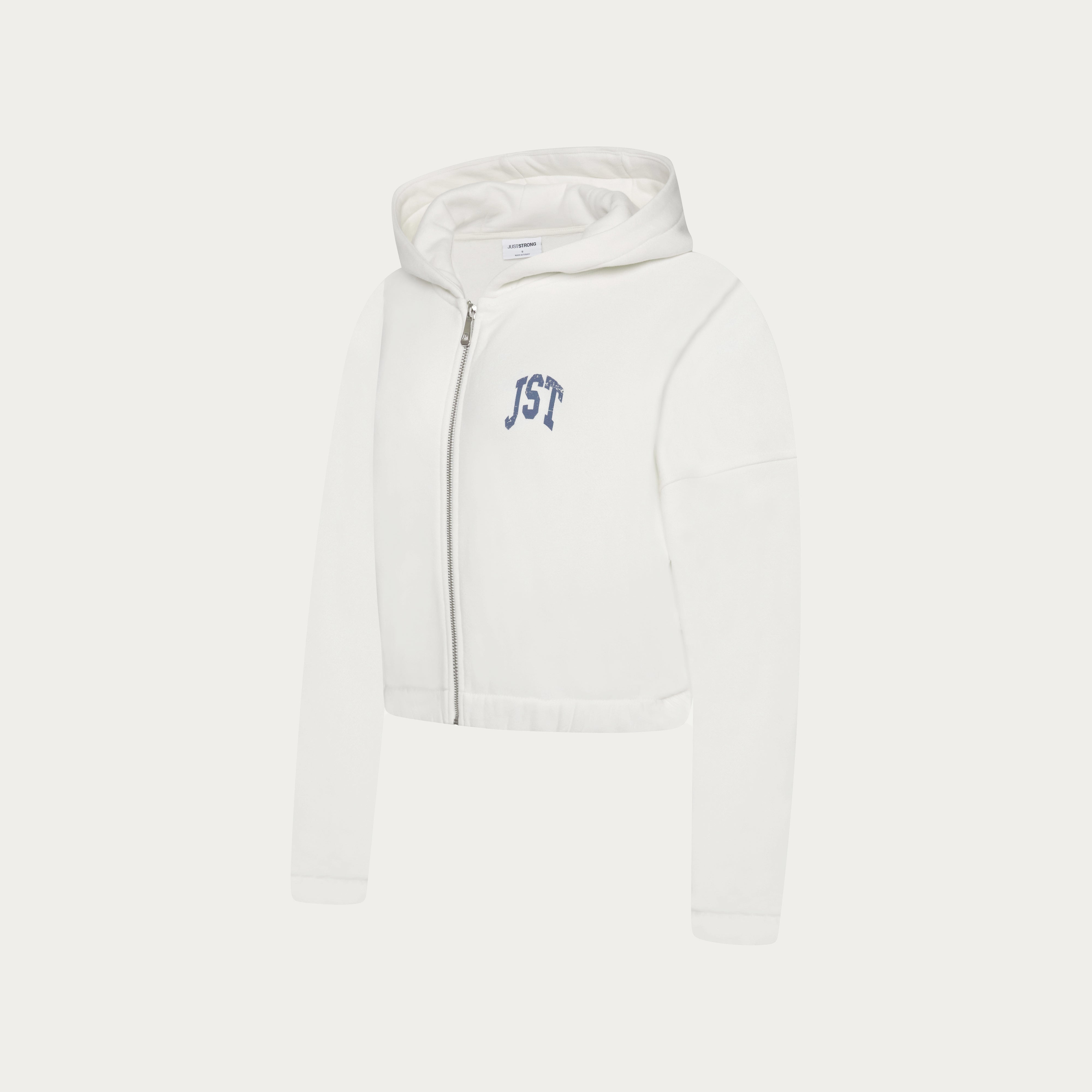 Training Club Crop Zip Up - Vintage Stone