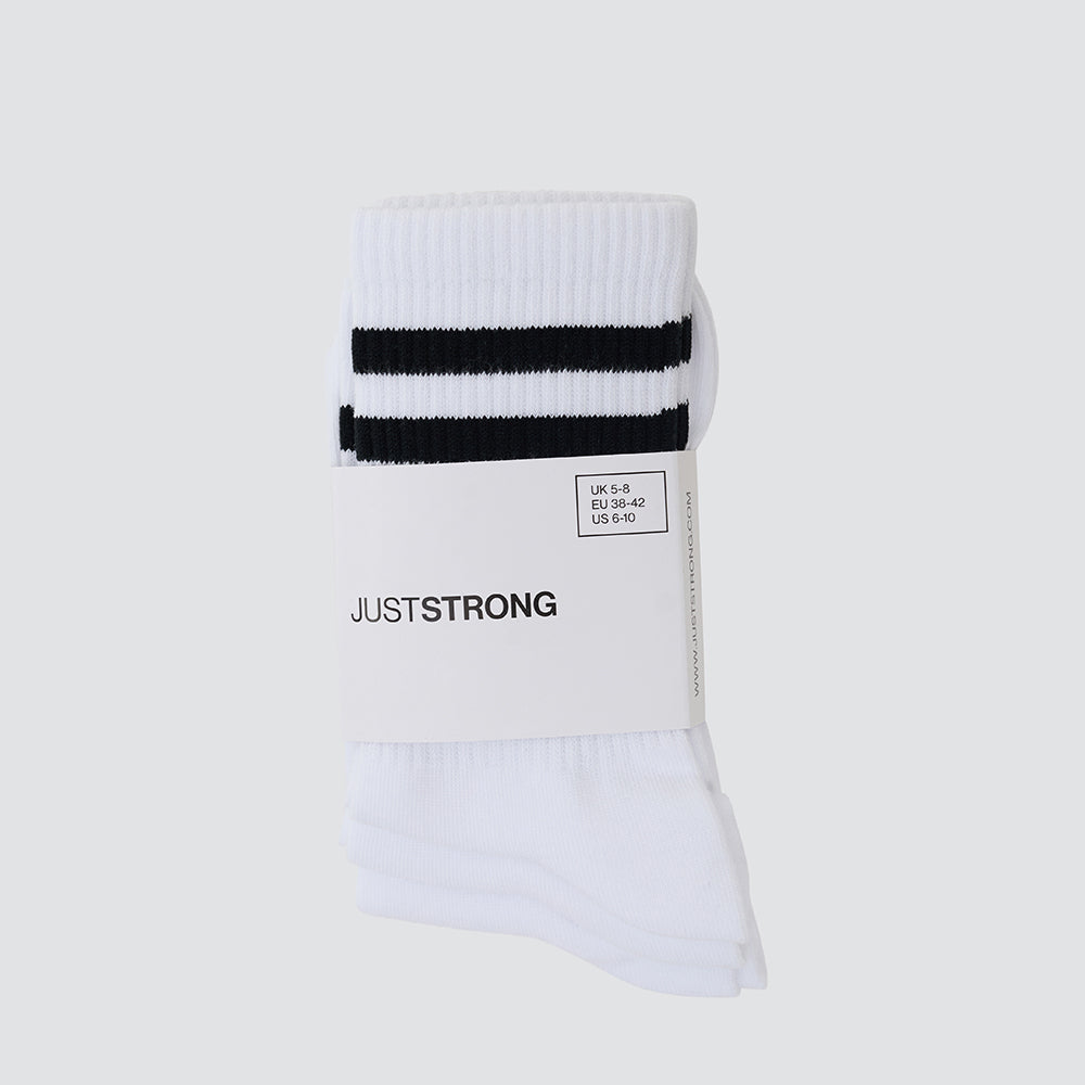 Ivory White Athletic Socks (3 pack)