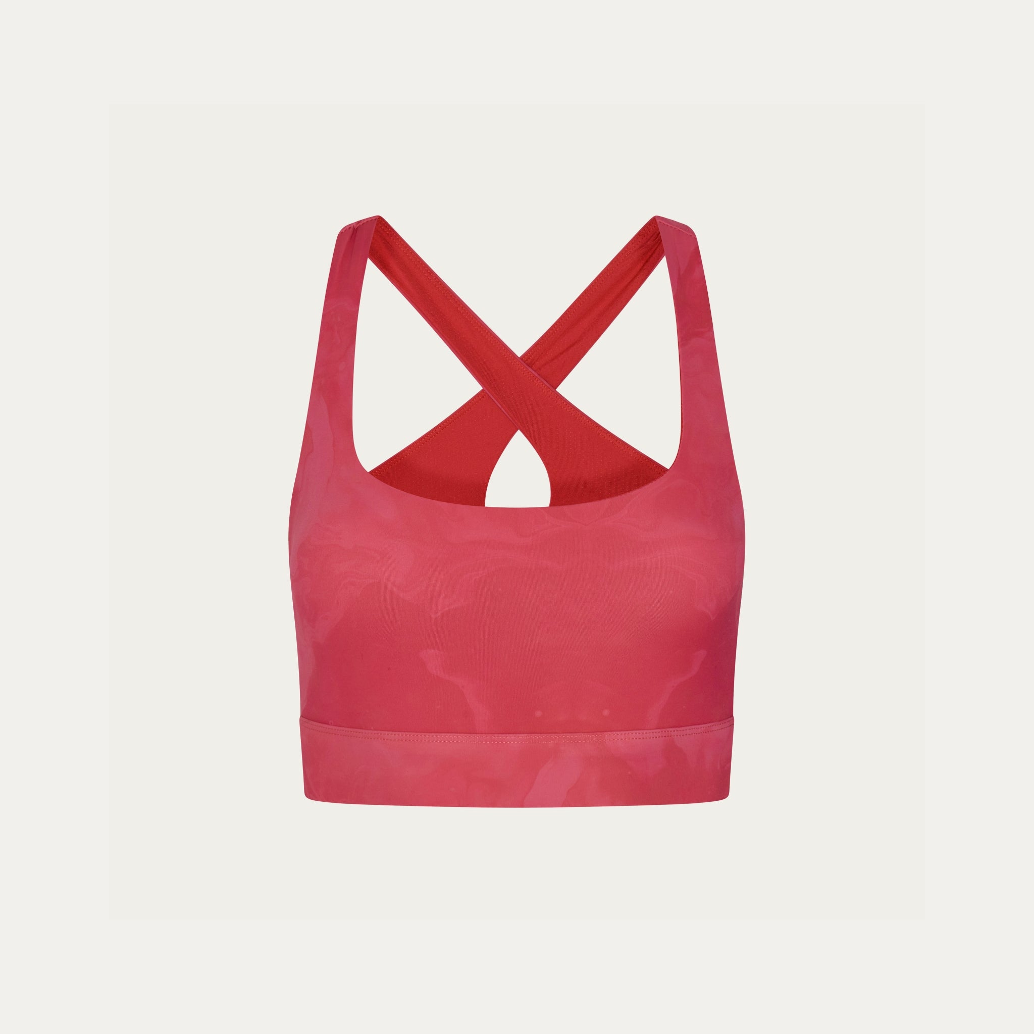 Flex Medium Support Bra - Coral Marble