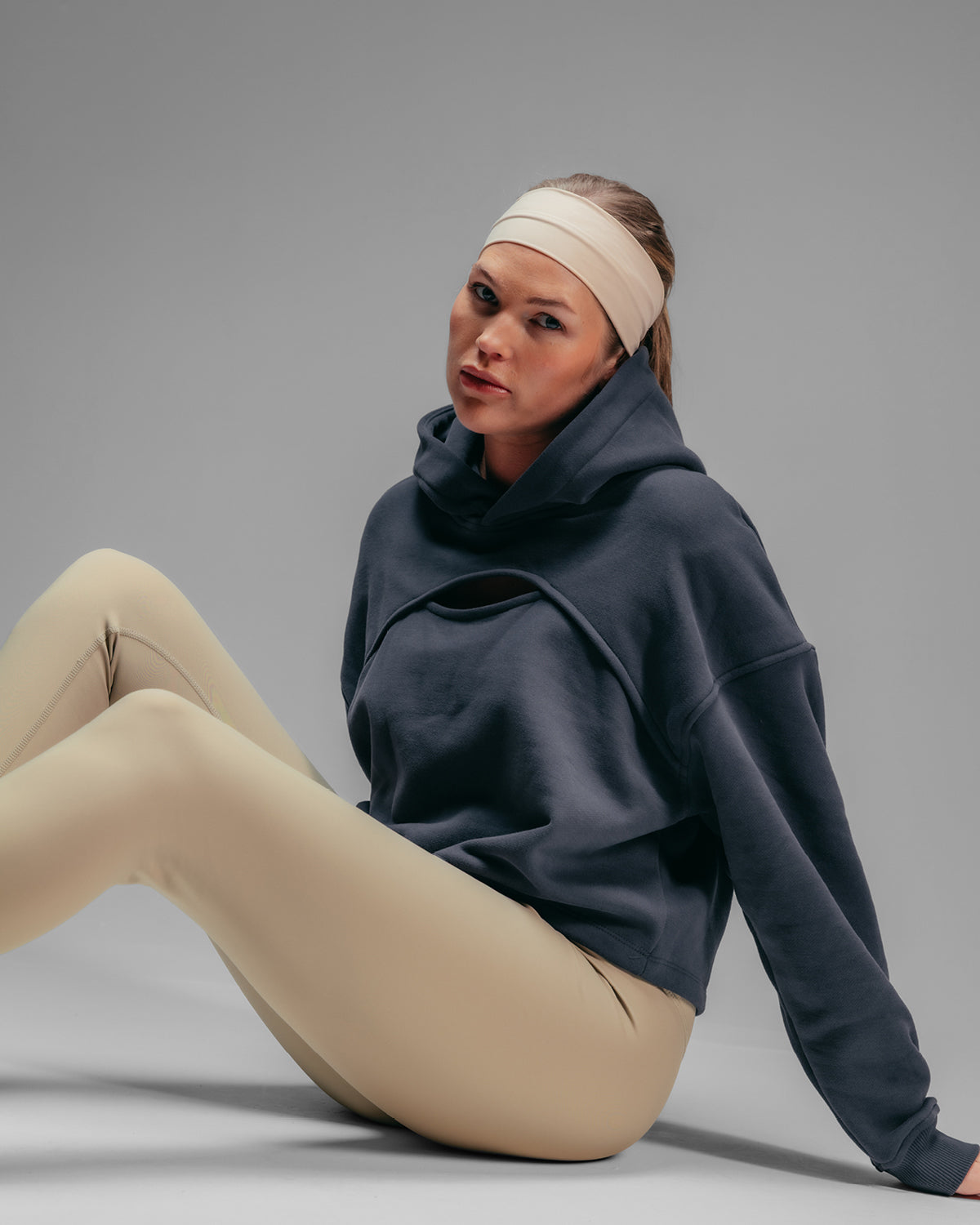 Ultimate Crop Hoodie - Washed Black