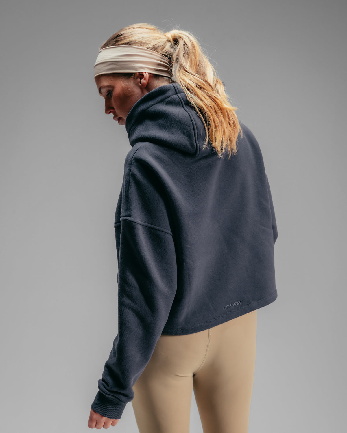 Ultimate Crop Hoodie - Washed Black