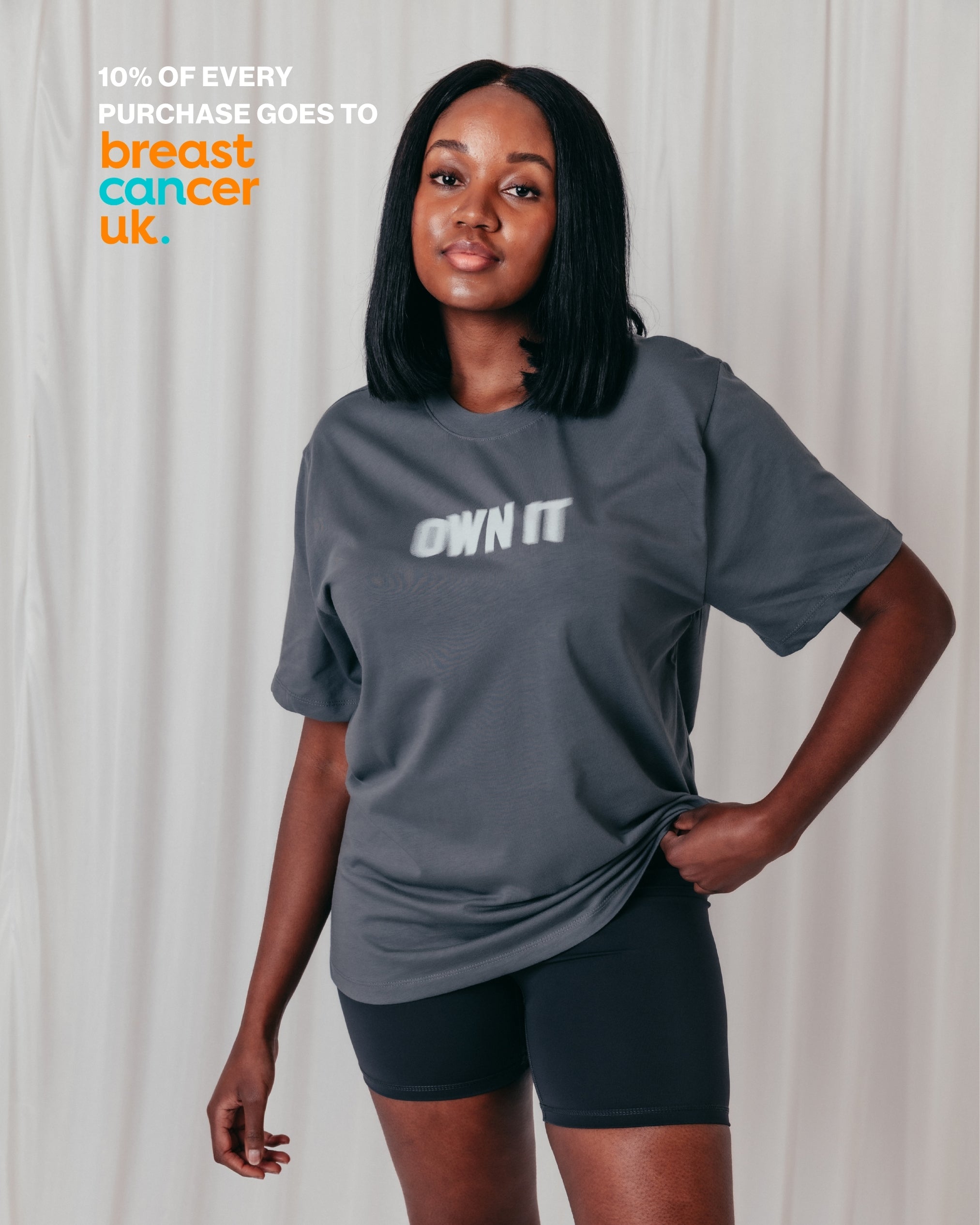 Own It Boyfriend Tee - Graphite