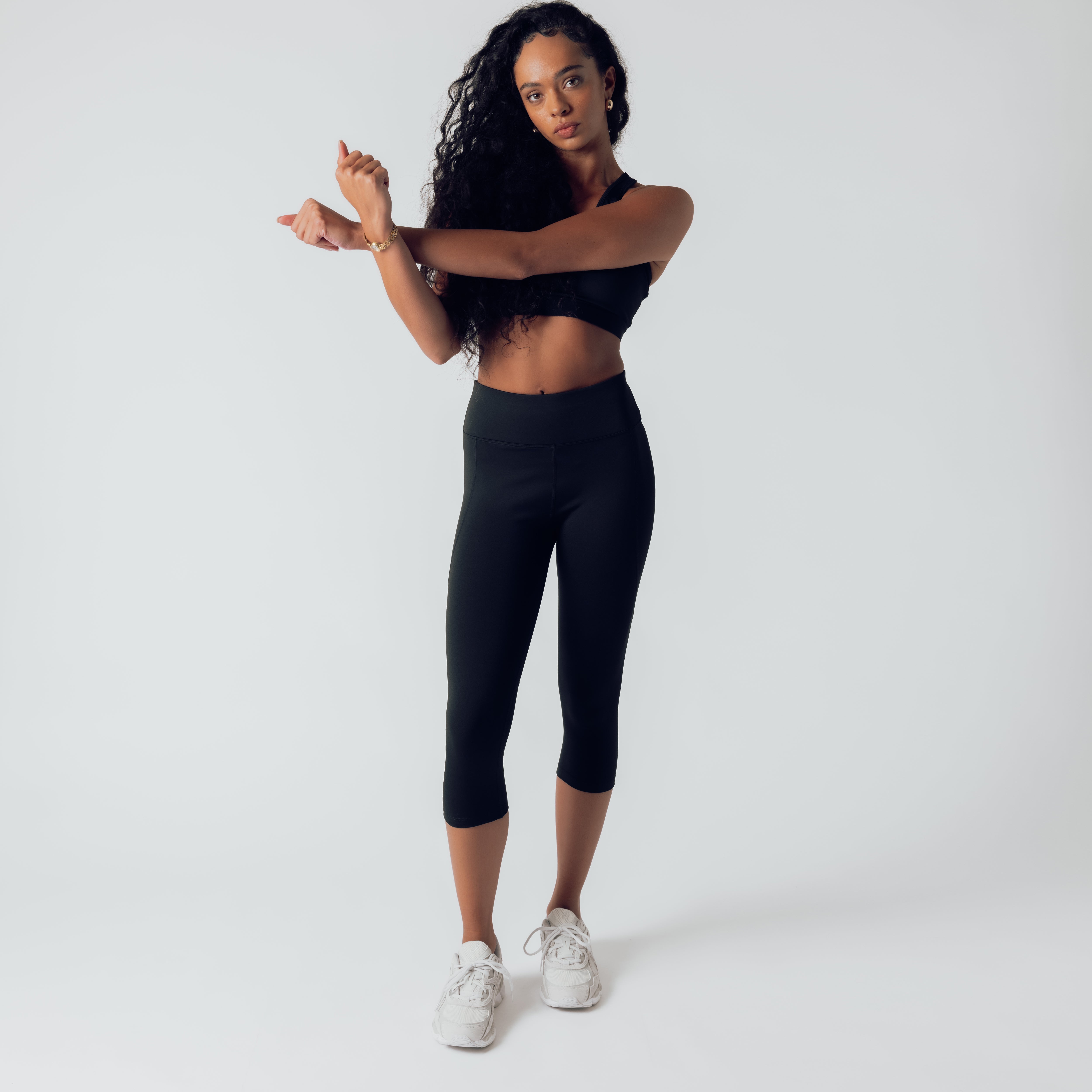 Motion Capri Leggings - Black Onyx