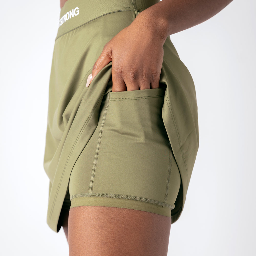 Tennis Skirt - Military Green