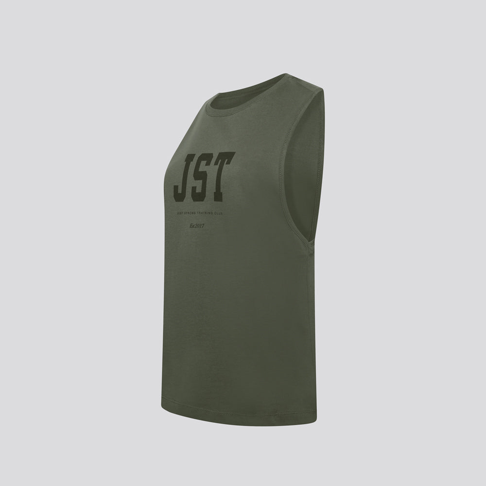 Training Club Drop Arm Tank - Washed Olive