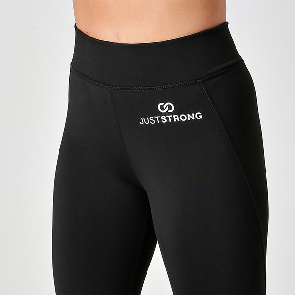 Jet Black Just Strong Leggings